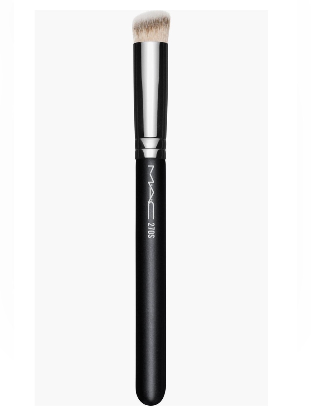 MAC Cosmetics 270S Mini Rounded Slant Brush Concealer Black & Silver